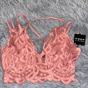 POOF LACE BRALETTE